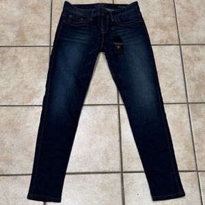 GUESS Women's Deep Indigo Skinny Jeans 👖 power ultra skinny size 28 women blue